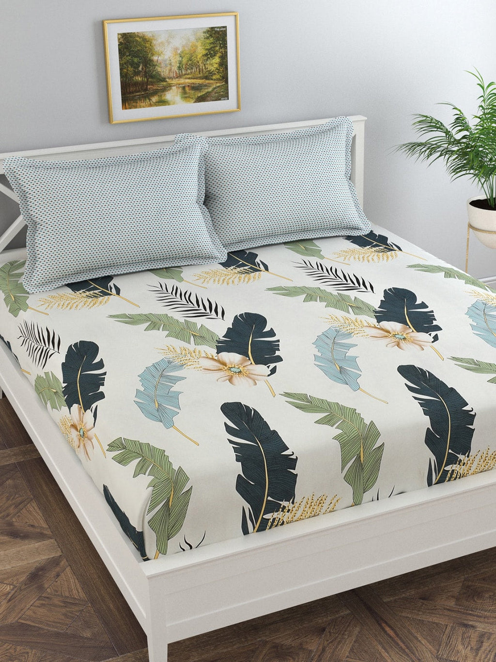 Florida Unisex Off White Bedsheets | Grocsy