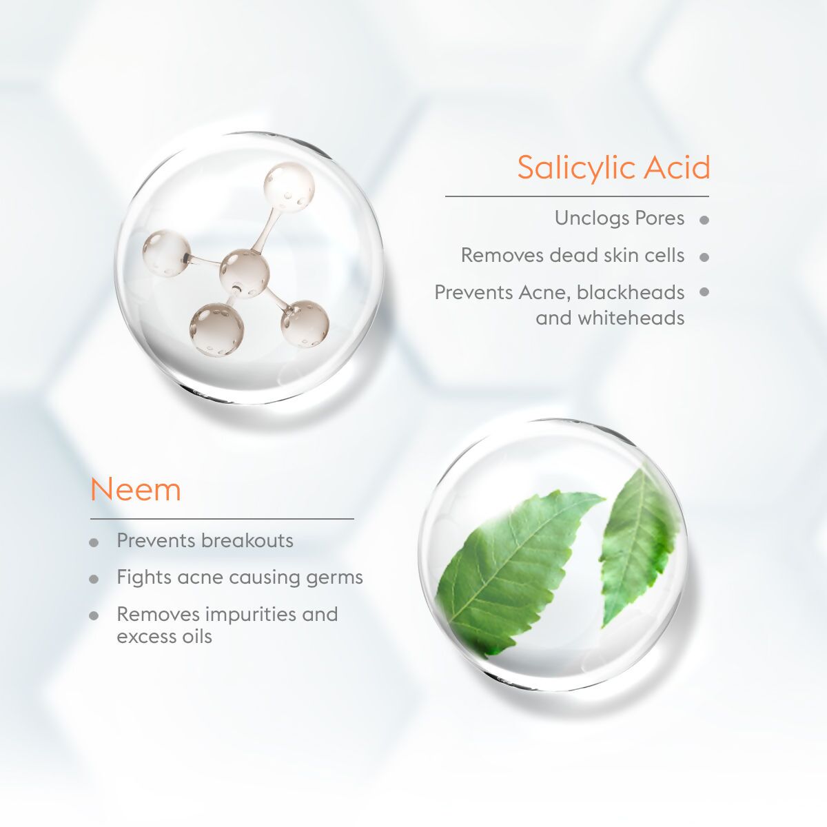 VLCC Acne Defense Serum Face Wash with Salicylic Acid Serum & Neem | Grocsy