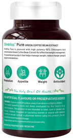 Bliss Welness Weight Management Green Coffee Bean Extract Veg Capsule Vegicap | Grocsy