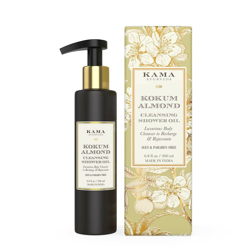 Kama Ayurveda Kokum Almond Cleansing Shower Oil | Grocsy