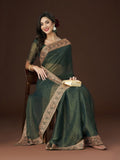 kasee Zari Embroidered Saree | Grocsy