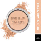 Swiss Beauty Prime & Fine Matte Pressed Powder - Warm Nude 05 | Grocsy