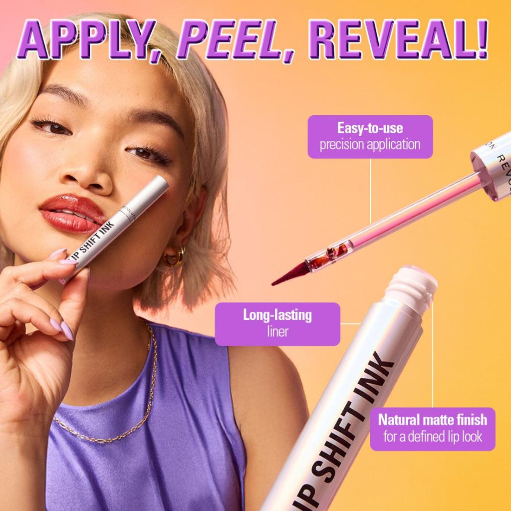 Makeup Revolution Lip Shift Ink Peel Off Lipliner Stain - Nude Talk | Grocsy