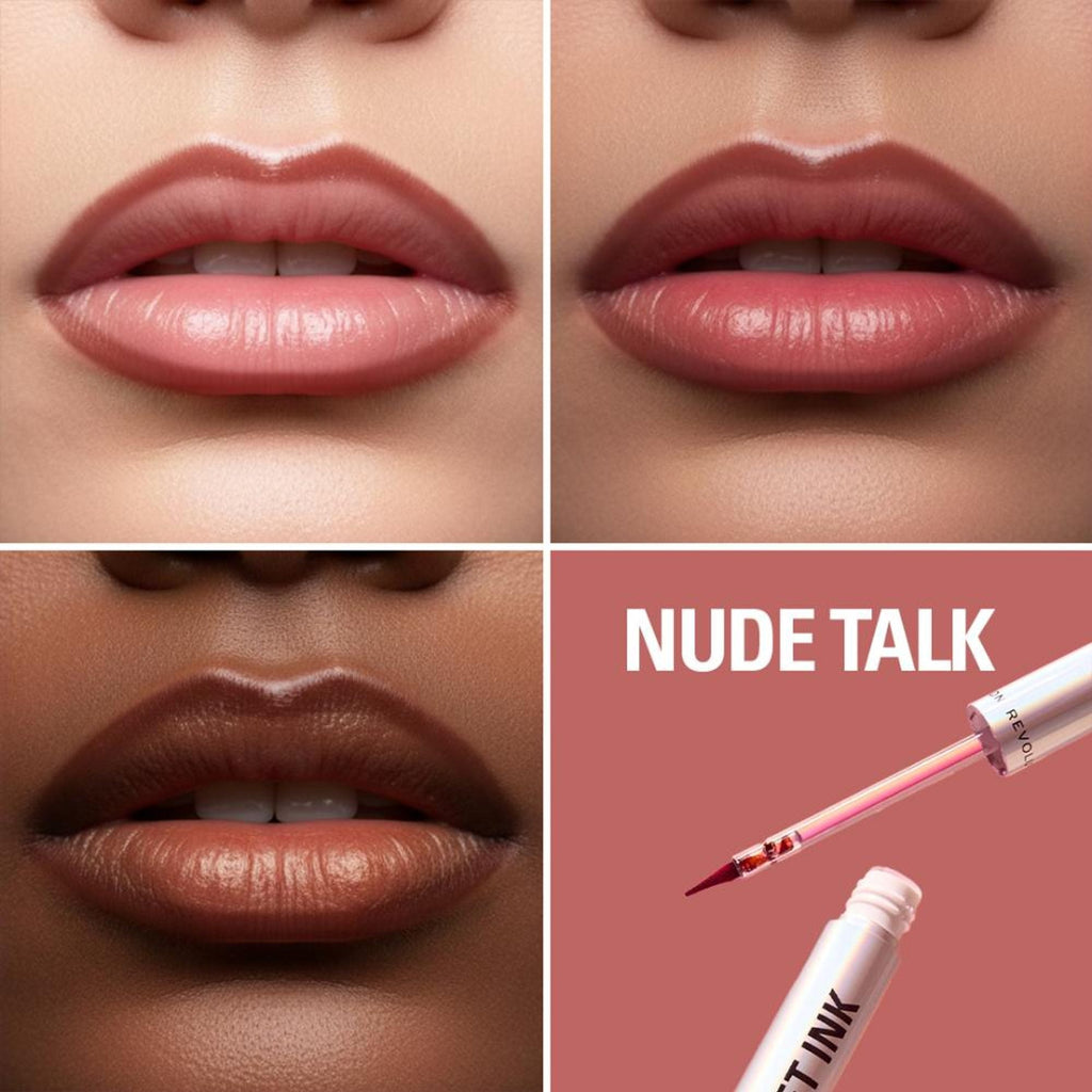Makeup Revolution Lip Shift Ink Peel Off Lipliner Stain - Nude Talk | Grocsy