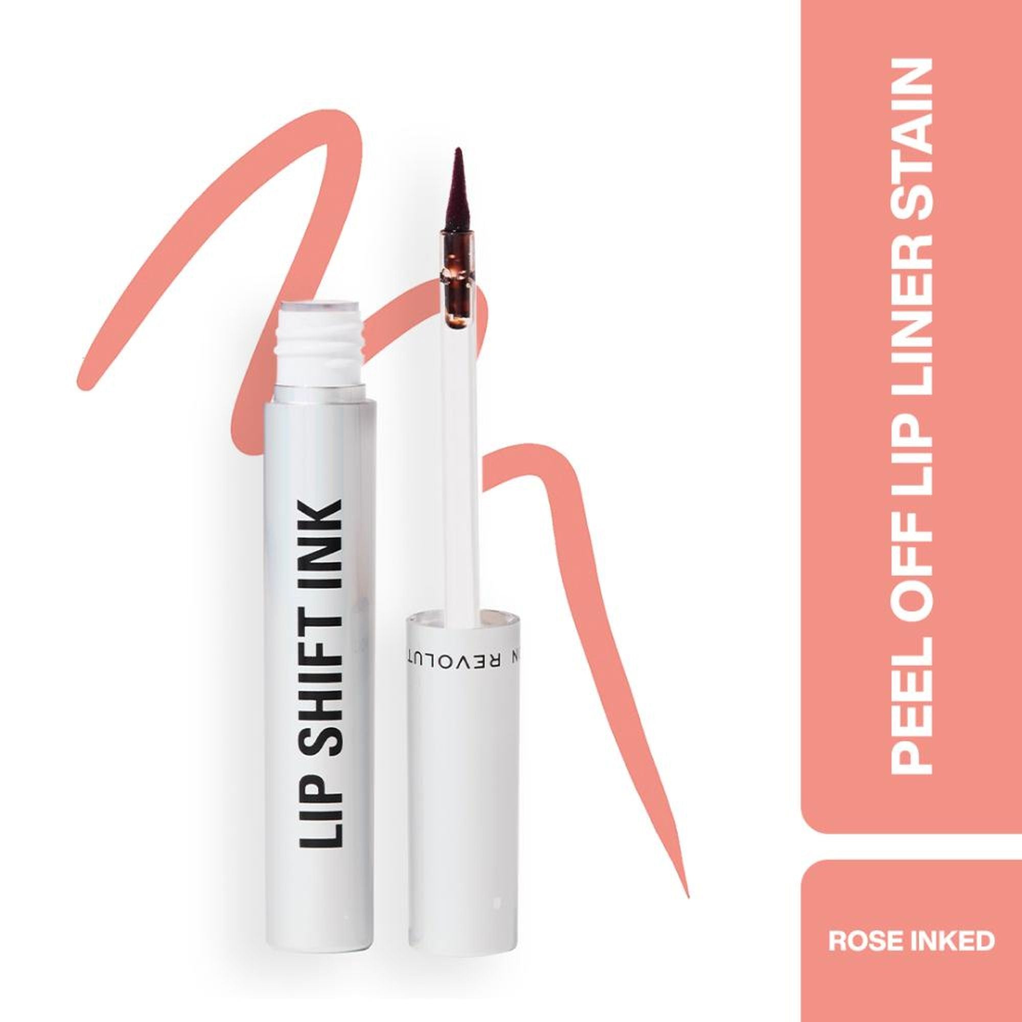 Makeup Revolution Lip Shift Ink Peel Off Lipliner Stain - Rose Inked | Grocsy