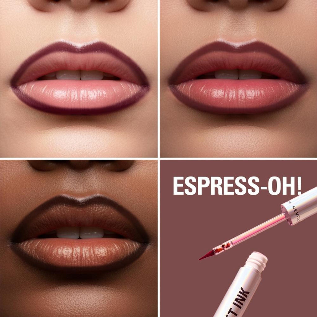 Makeup Revolution Lip Shift Ink Peel Off Lipliner Stain - Espress-Oh! | Grocsy