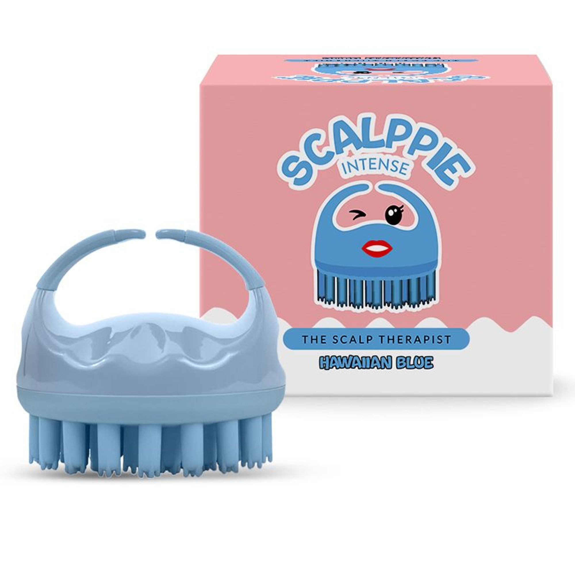 Scalppie Pro Silicon Hair Scalp Massager & Shampoo Brush Scrub - Hair Growth & Anti Dandruff - Blue | Grocsy