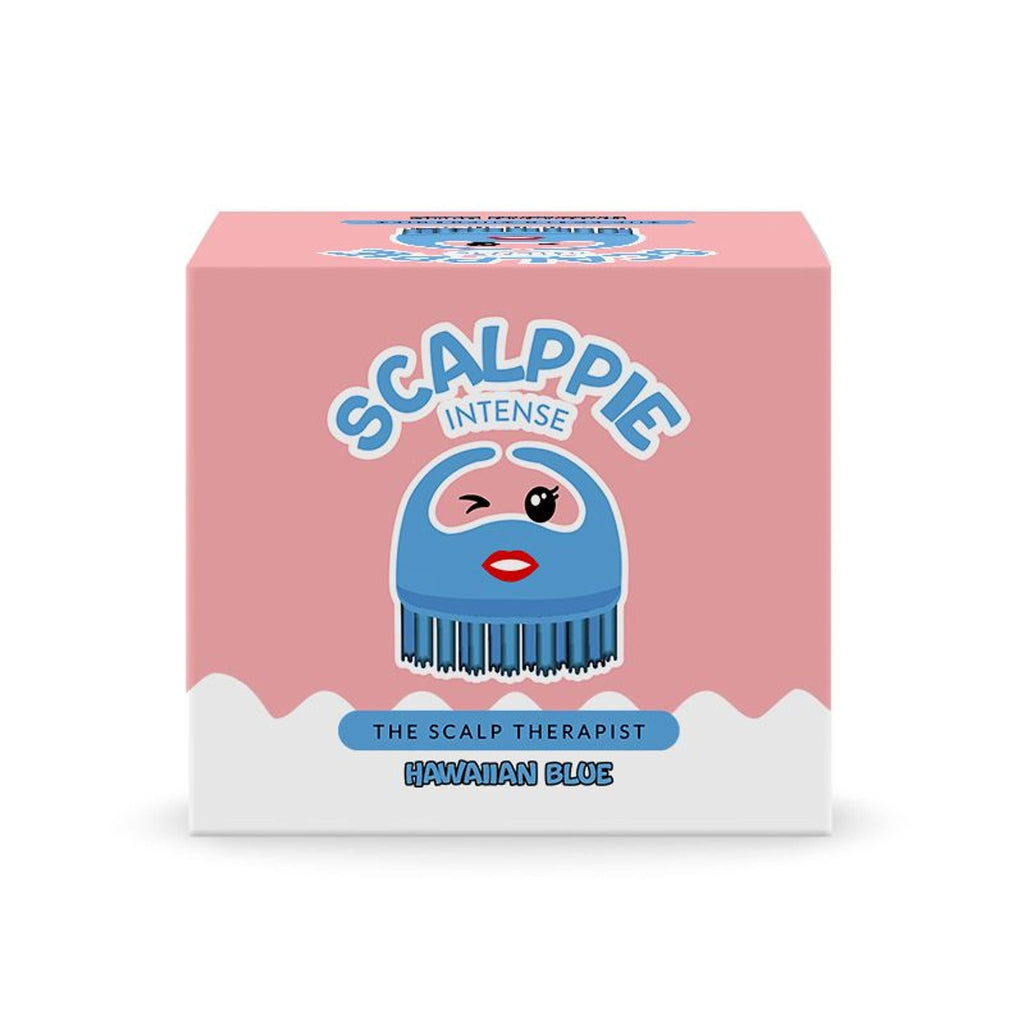 Scalppie Pro Silicon Hair Scalp Massager & Shampoo Brush Scrub - Hair Growth & Anti Dandruff - Blue | Grocsy