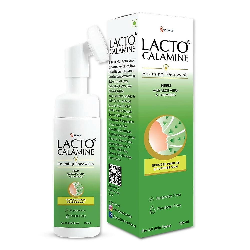 Lacto Calamine Neem with Aloe & Turmeric Foaming Face Wash | Grocsy