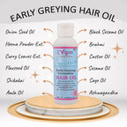 Vigini Early Anti Greying Hair Care Oil with Amla, Onion Seed Oil, Flaxseed Oil | Grocsy