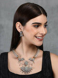 Joban Fashion Women Handcrafted Dual Tone Set Of Necklace & Earrings | Grocsy