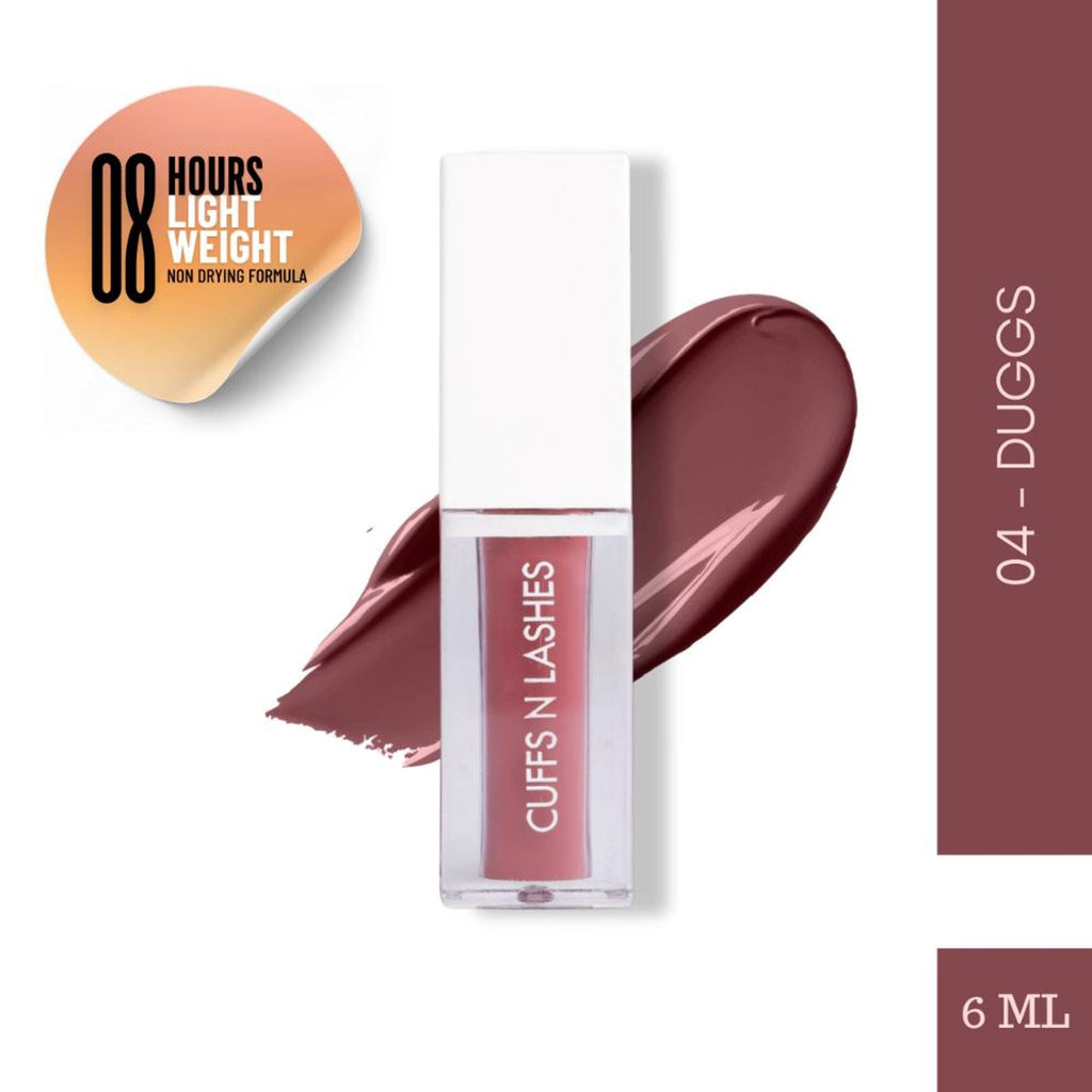 CUFFS N LASHES Matte Liquid Lipstick - 04 Duggs | Grocsy