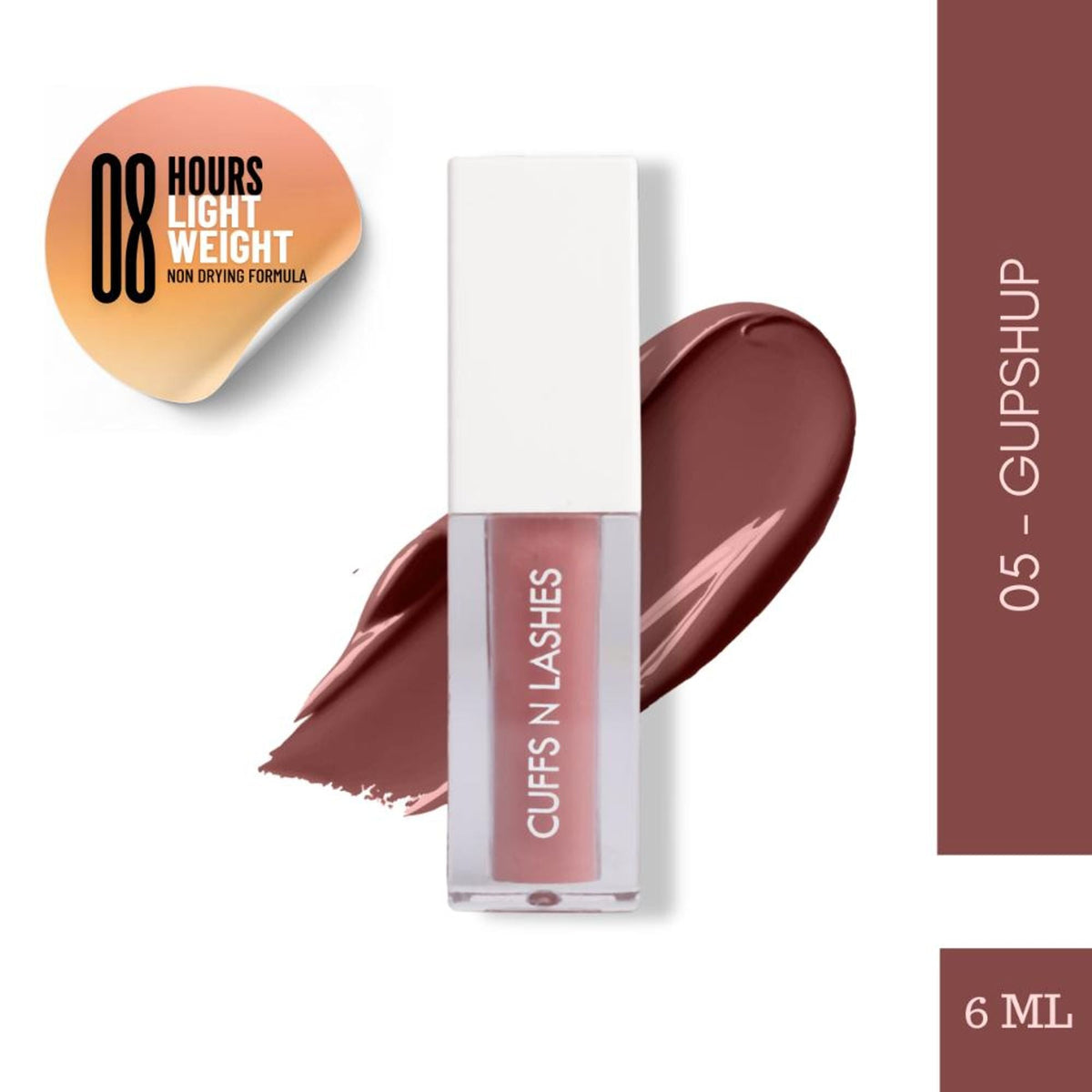 CUFFS N LASHES Matte Liquid Lipstick - 05 Gupshup | Grocsy