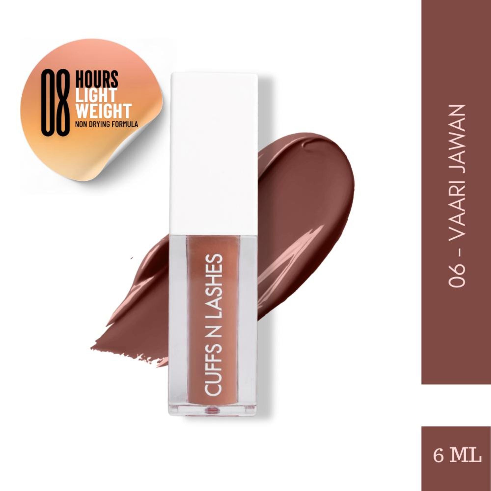 CUFFS N LASHES Matte Liquid Lipstick - 06 Vaari Jawan | Grocsy