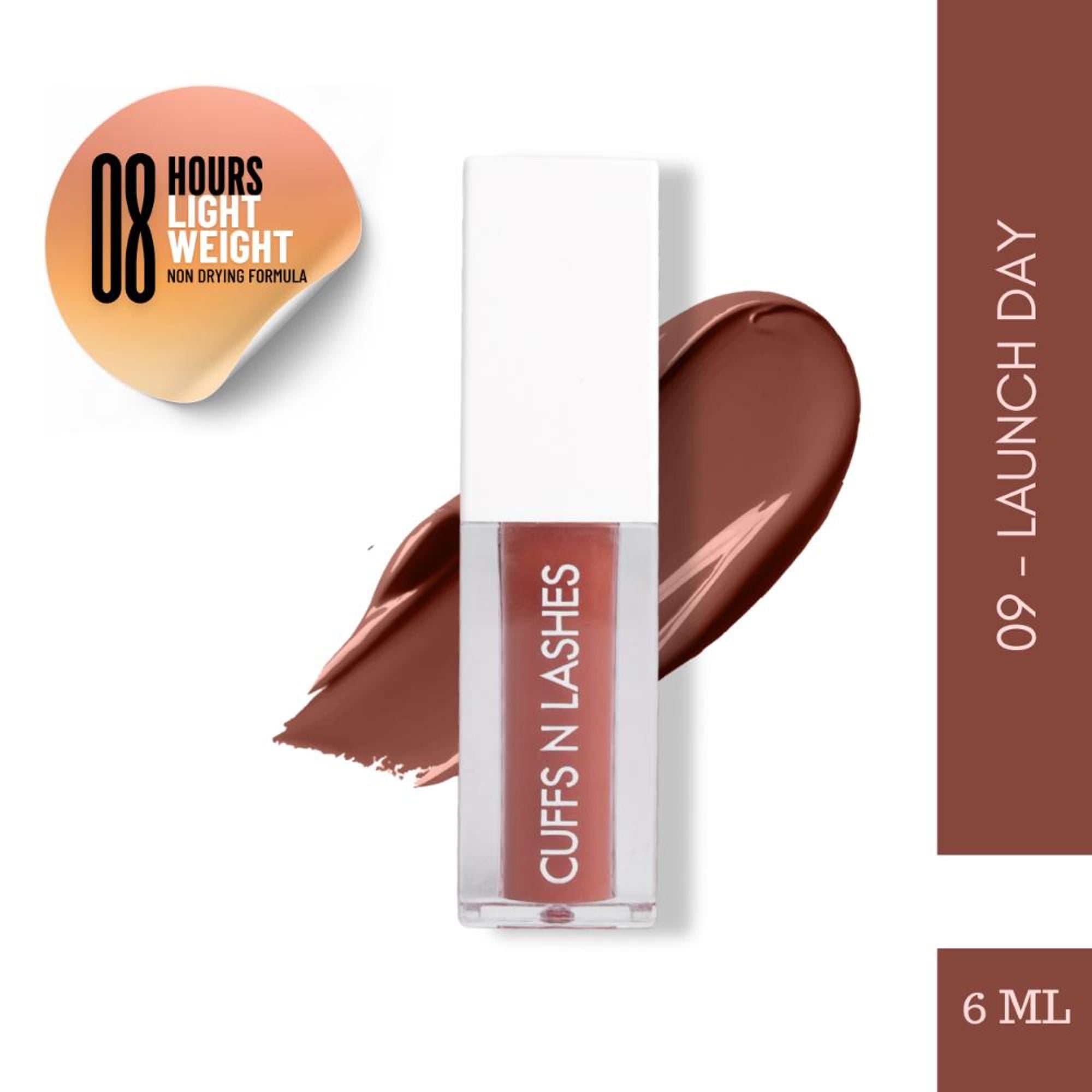 CUFFS N LASHES Matte Liquid Lipstick - 09 Launch Day | Grocsy