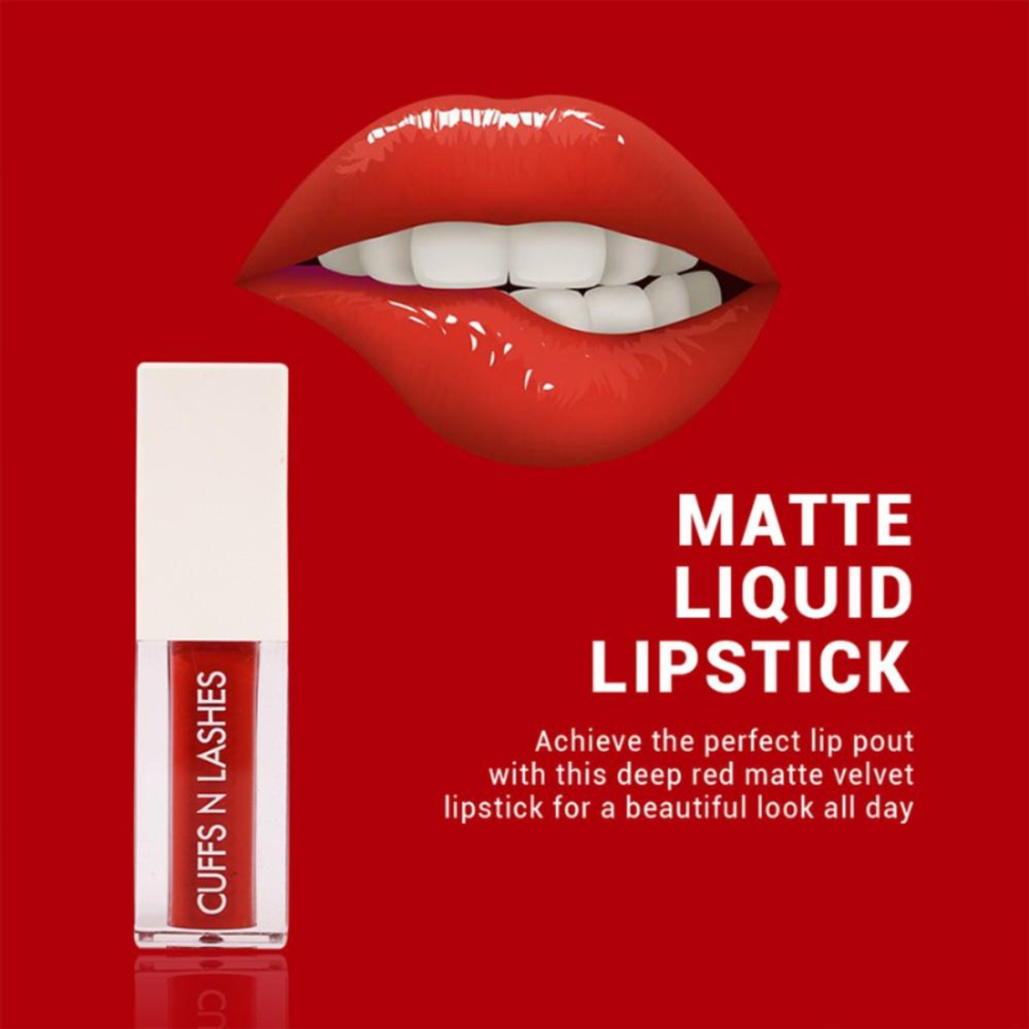 CUFFS N LASHES Matte Liquid Lipstick - 09 Launch Day | Grocsy