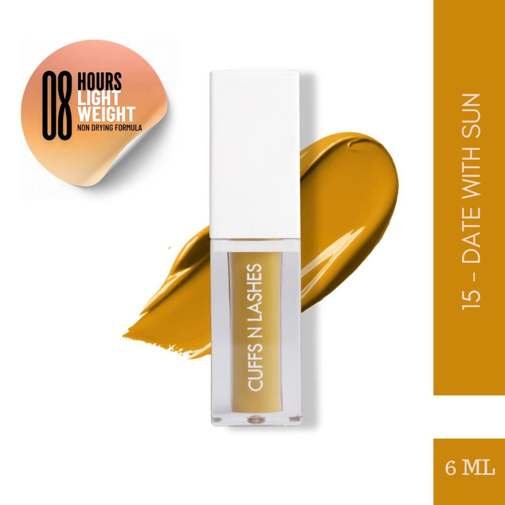 CUFFS N LASHES Matte Liquid Lipstick - 15 Date With Sun | Grocsy