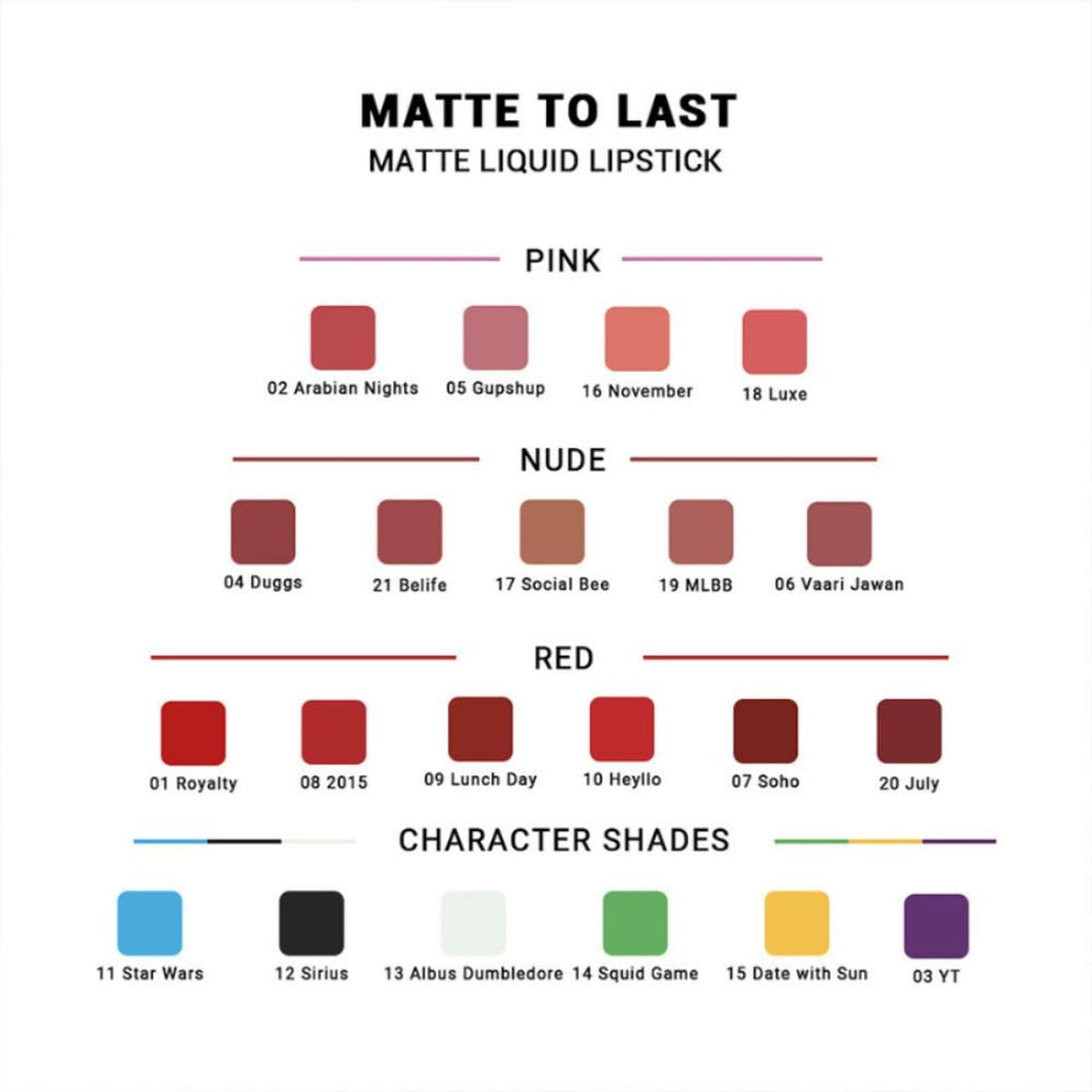 CUFFS N LASHES Matte Liquid Lipstick - 15 Date With Sun | Grocsy