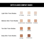 CUFFS N LASHES Perfect Finish Pressed Powder Compact With SPF 15 - 06 Medium | Grocsy