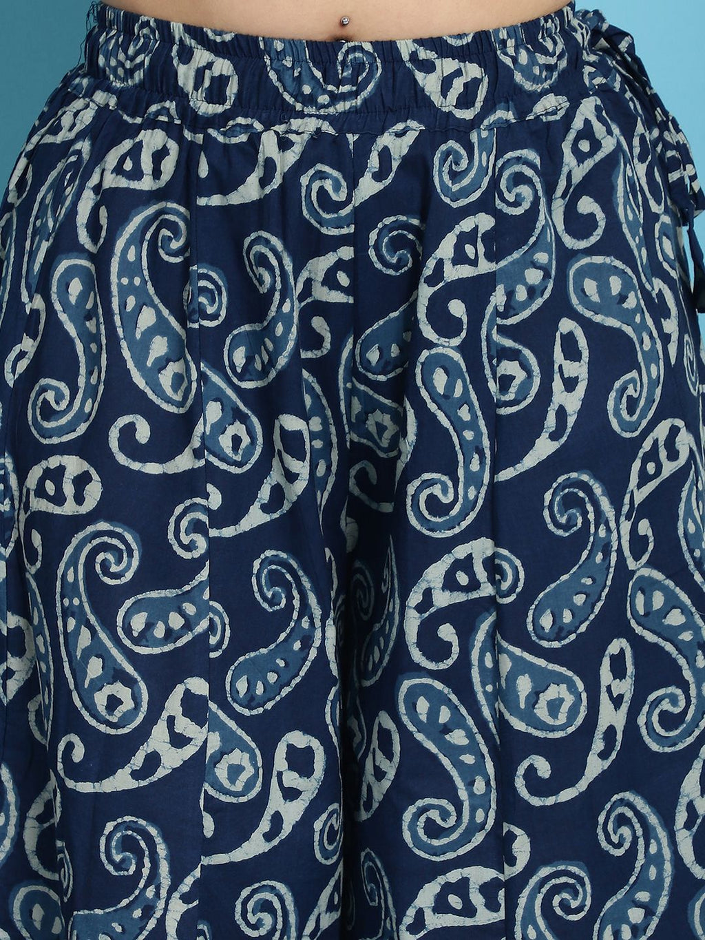 TAG 7 Women Paisley Printed Flared Palazzos | Grocsy