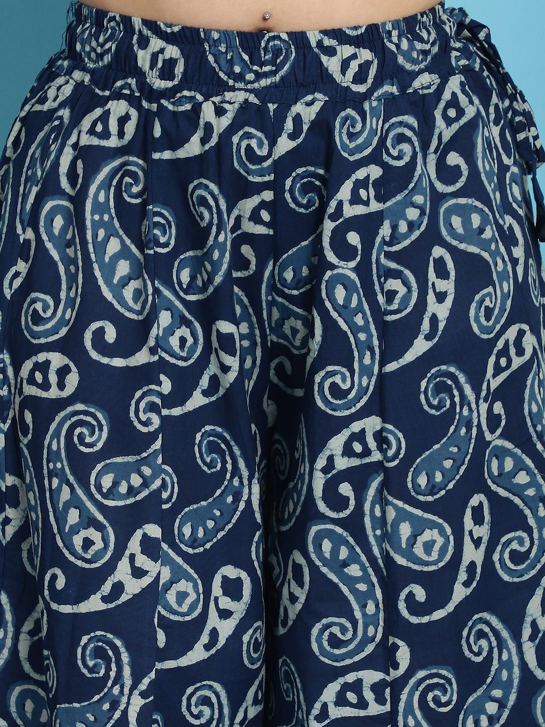 TAG 7 Women Paisley Printed Flared Palazzos | Grocsy