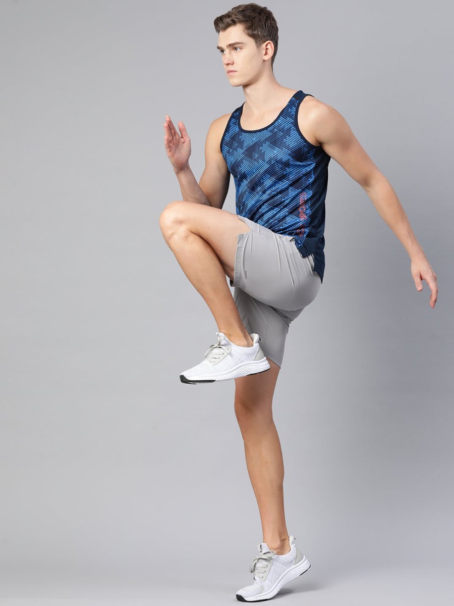 Alcis Men Printed Dry Tech Slim Fit T-shirt | Grocsy