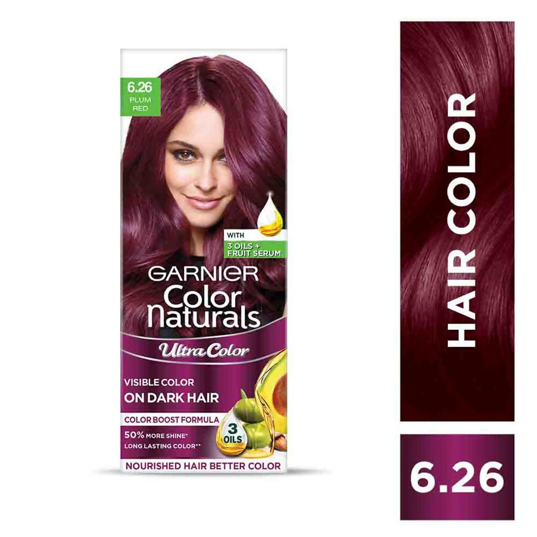 Garnier Color Naturals Ultra Hair Color - 6.26 Plum Red | Grocsy