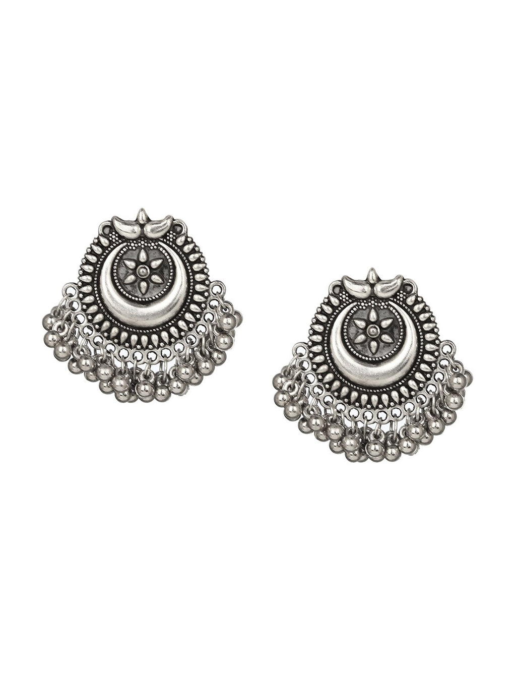 Cardinal Silver Oxidized Jewellery Set | Grocsy