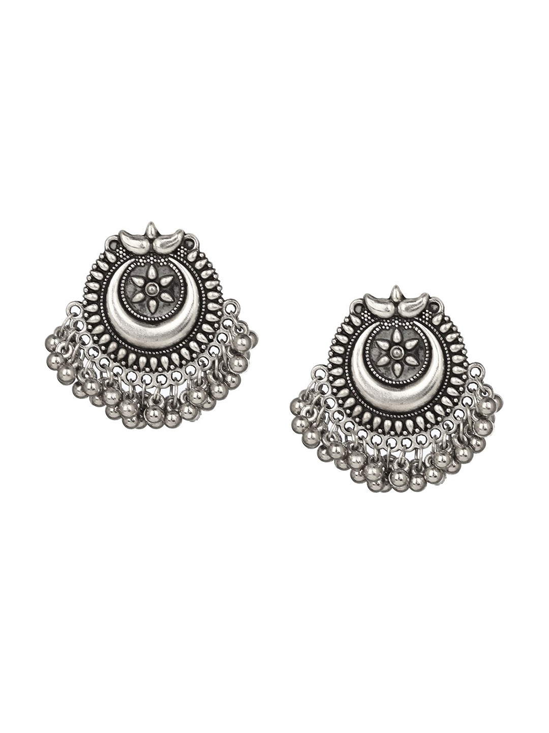 Cardinal Silver Oxidized Jewellery Set | Grocsy
