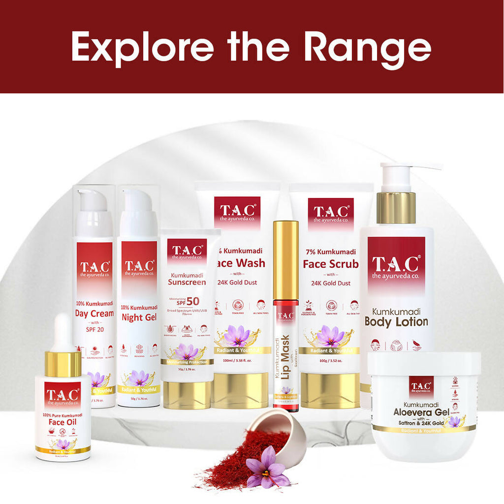 TAC - The Ayurveda Co. Kumkumadi Lip Mask with Saffron | Grocsy