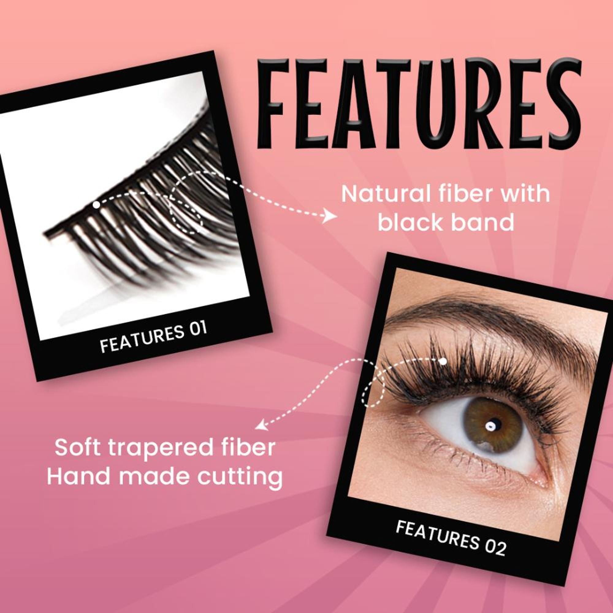 MARS Cosmetics Highlash False Eyelashes Set - 01 Natural | Grocsy