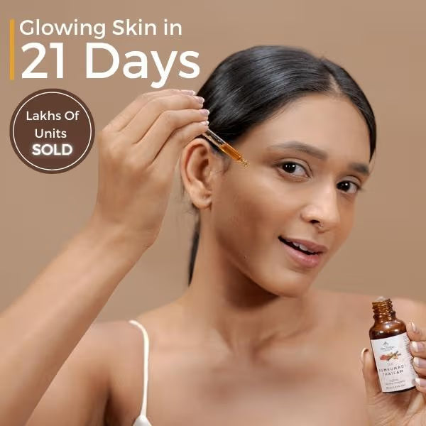 The Tribe Concepts 24k Kumkumadi Thailam - Skin Brightening Oil | Grocsy