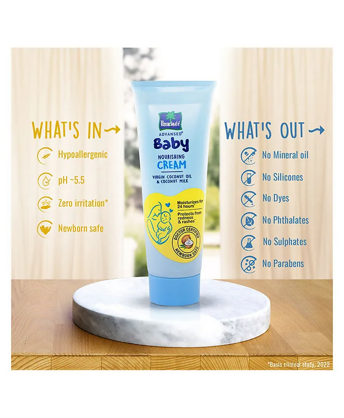 Parachute Advansed Baby Nourishing Face Cream | Grocsy