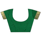 Joban Fashion Green Butti Woven Soft Lichi Silk Paithani Saree | Grocsy