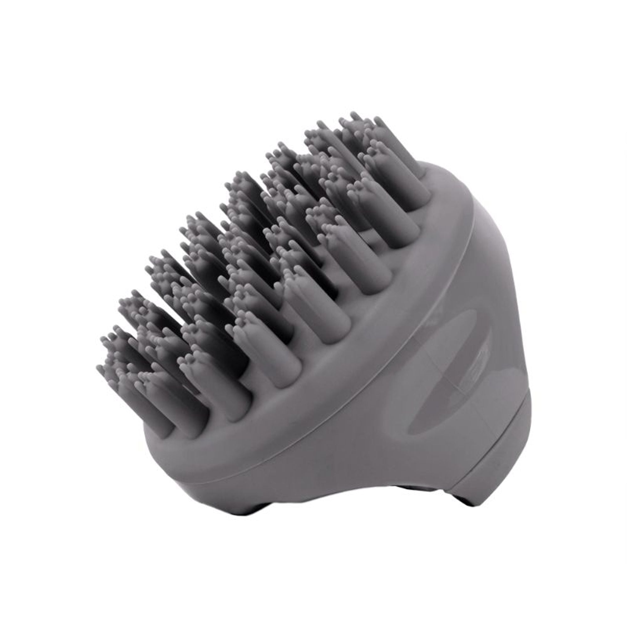 Scalppie Pro Silicon Hair Scalp Massager & Shampoo Brush Scrub - Hair Growth & Anti Dandruff - Grey | Grocsy