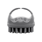 Scalppie Pro Silicon Hair Scalp Massager & Shampoo Brush Scrub - Hair Growth & Anti Dandruff - Grey | Grocsy