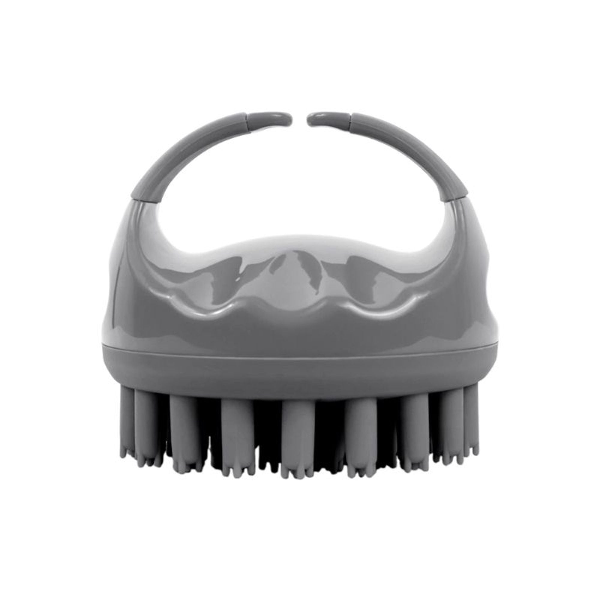 Scalppie Pro Silicon Hair Scalp Massager & Shampoo Brush Scrub - Hair Growth & Anti Dandruff - Grey | Grocsy