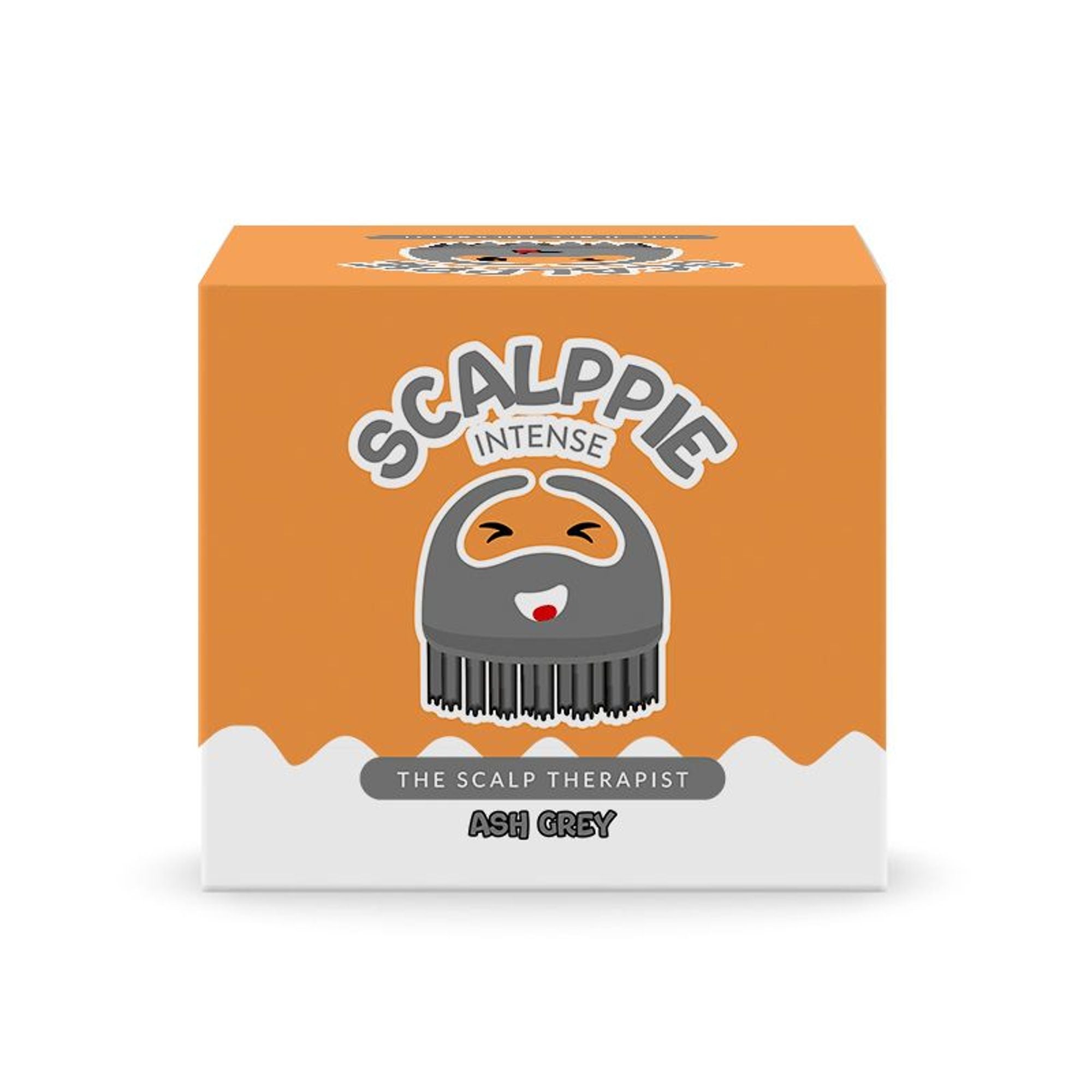 Scalppie Pro Silicon Hair Scalp Massager & Shampoo Brush Scrub - Hair Growth & Anti Dandruff - Grey | Grocsy