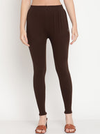 TAG 7 Pack of 2 Blue & Brown Ankle Length Leggings | Grocsy