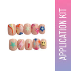 SOEZI Bold And Bright Reusable Press On Nails - Application Kit | Grocsy