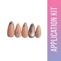 SOEZI Pink Charm Reusable Press On Nails - Application Kit | Grocsy