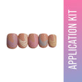 SOEZI Tropical Wave Reusable Press On Nails - Application Kit | Grocsy