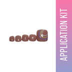 SOEZI Tropical Wave Toezi Reusable Press On Nails - Application Kit | Grocsy