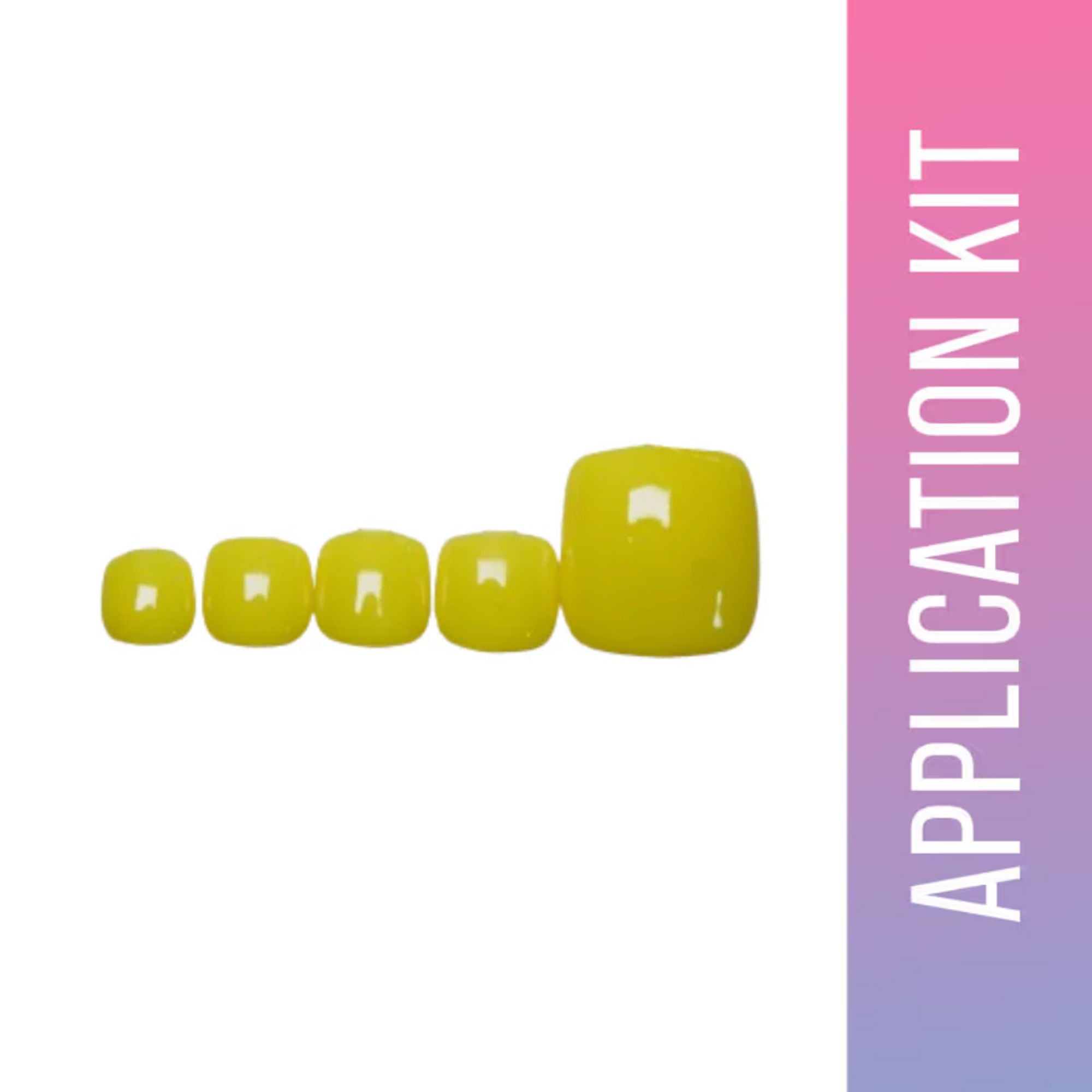 SOEZI Neon Blast Toezi Reusable Press On Nails - Application Kit | Grocsy