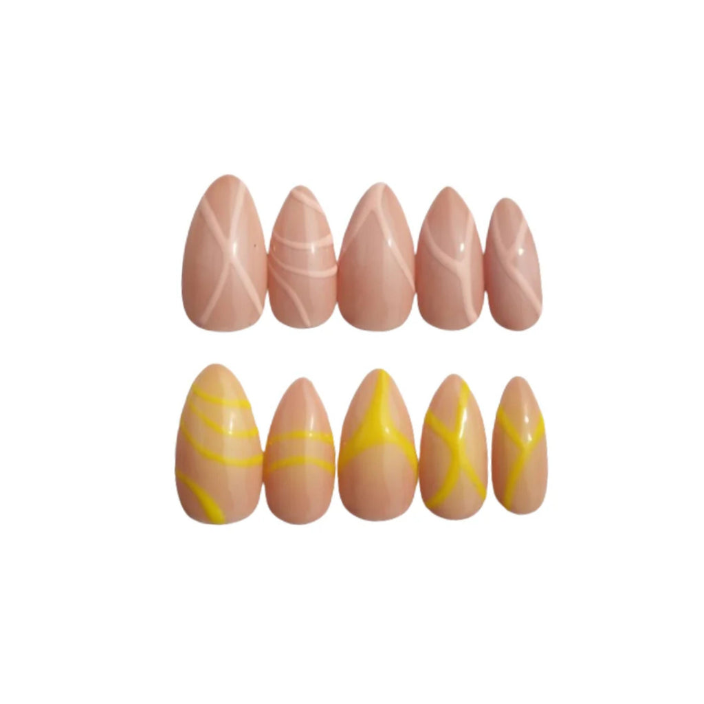 SOEZI Sunkissed Sunburn Reusable Press On Nails - Ready To Wear Kit | Grocsy