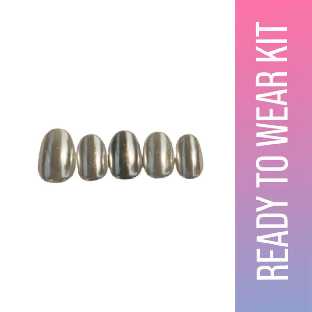 SOEZI Chamakta Aaina Reusable Press On Nails - Ready To Wear Kit | Grocsy