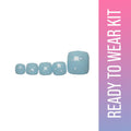 SOEZI Oceans Whisper Toezi Reusable Press On Nails - Ready To Wear Kit | Grocsy