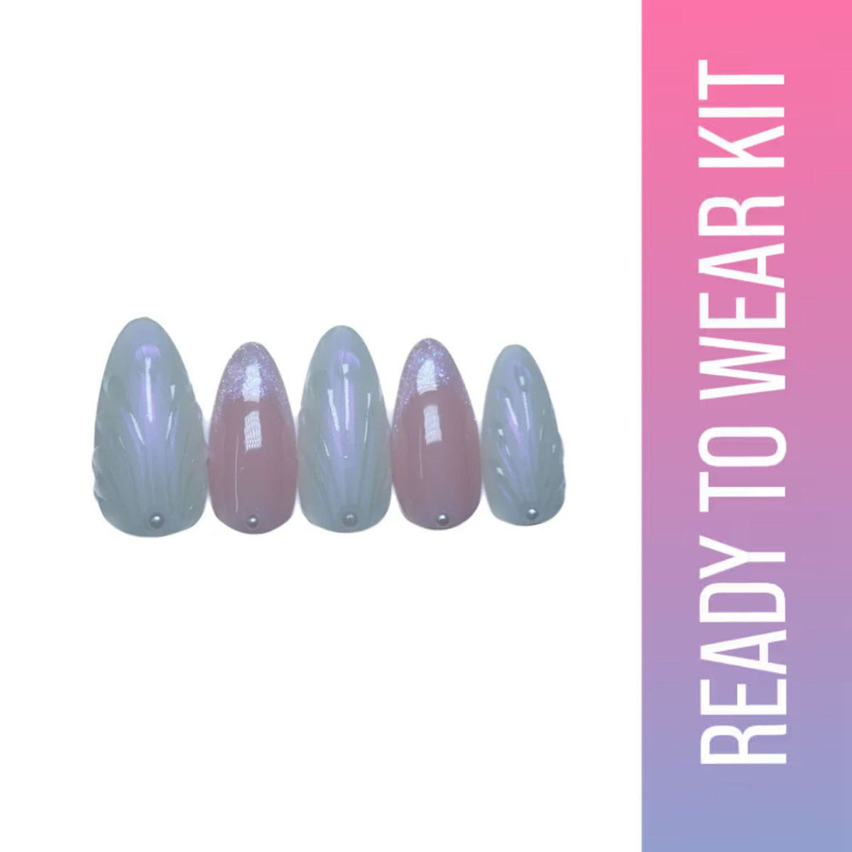 SOEZI Shelly Reusable Press On Nails - Ready To Wear Kit | Grocsy