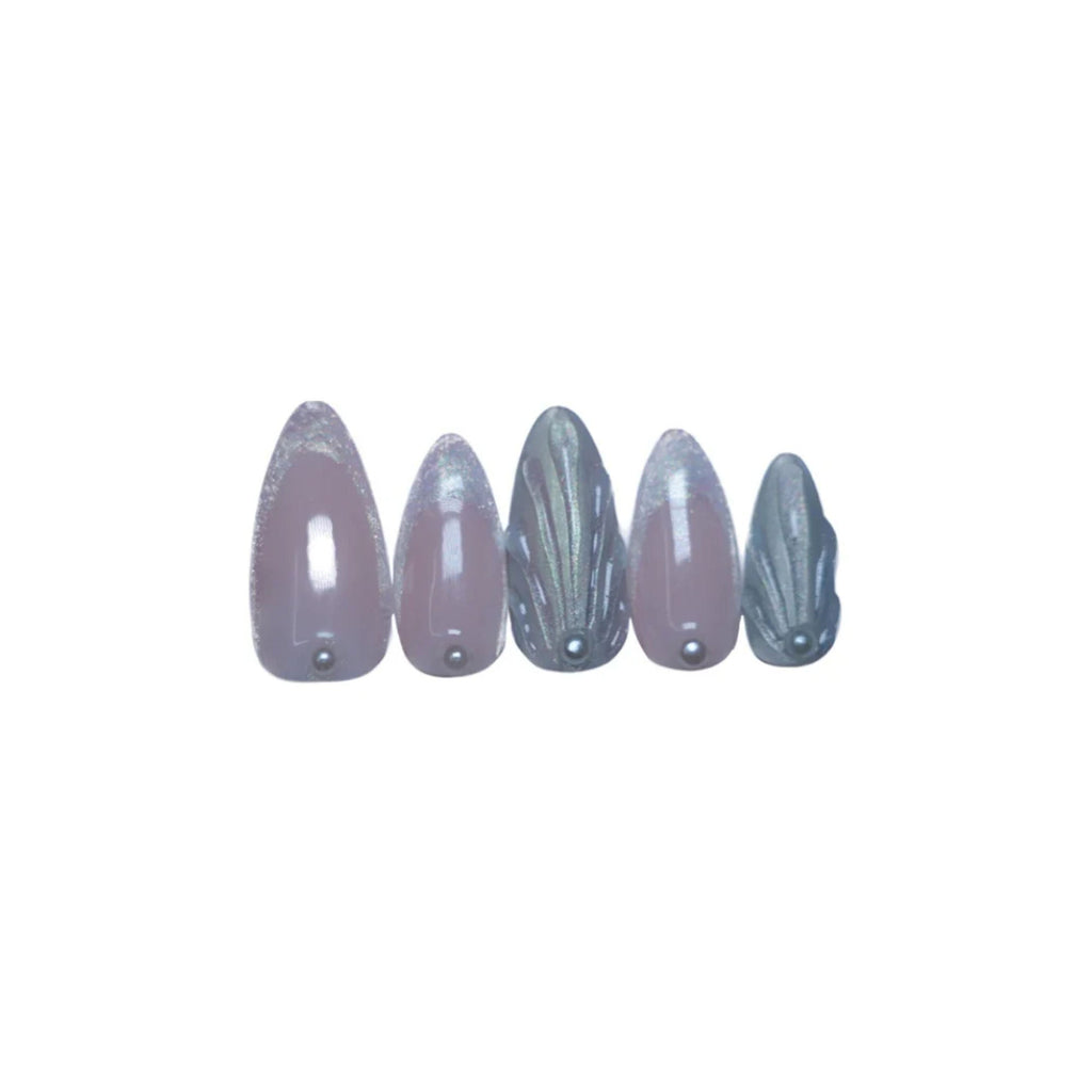 SOEZI The Little Mermaid Reusable Press On Nails - Ready To Wear Kit | Grocsy