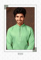 Joban Fashion C.Green Cotton Kurta Pyjama | Grocsy